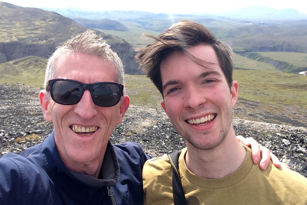 14C Jerome And Peter Ryan At Communication Tower In Richardson Mountains Near The Dempster Highway On Day Tour From Inuvik To Arctic Circle